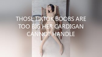 THOSE TIKTOK BOOBS ARE TOO BIG HER CARDIGAN CANNOT HANDLE