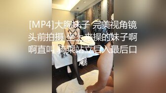 [MP4]大胸妹子 完美视角镜头前拍摄 坐上来操的妹子啊啊直叫 骑乘站立后入最后口爆