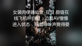 女装肉便器仙女-豆豆 颜值在线飞机杯自慰，边看AV慢慢进入状态，听着呻吟声爽得要死！